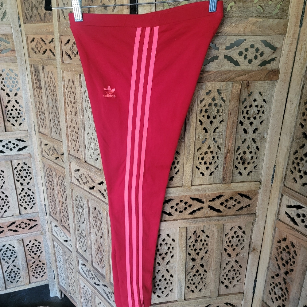 ADIDAS Leggings, Small Women’s Red & Pink - Picture 4 of 6